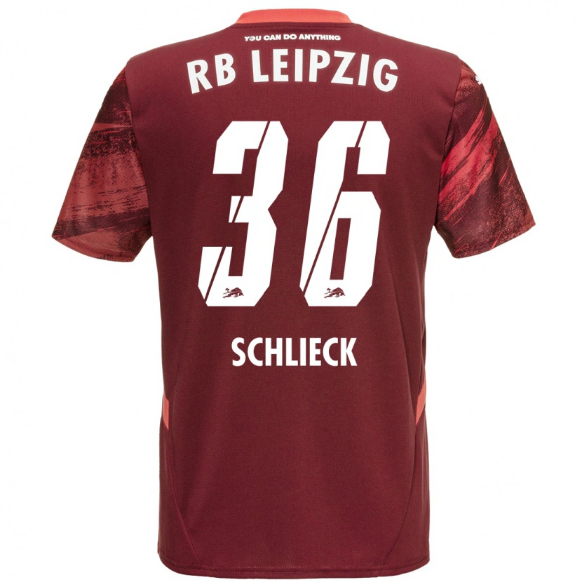 Danxen Damen Timo Schlieck #36 Burgunderrot Auswärtstrikot Trikot 2024/25 T-Shirt