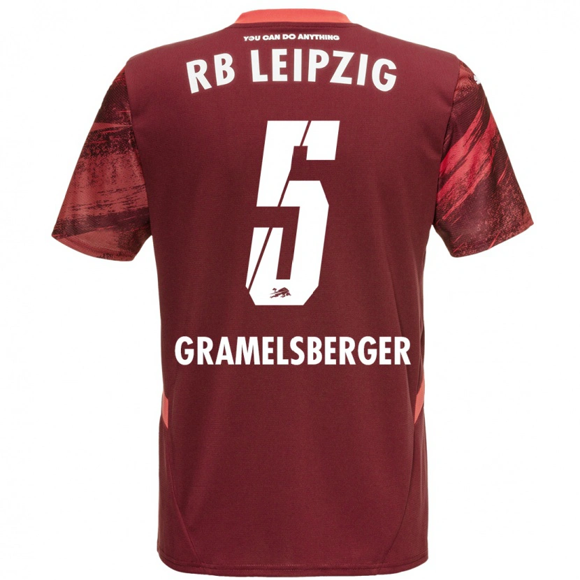 Danxen Damen Lennert Gramelsberger #5 Burgunderrot Auswärtstrikot Trikot 2024/25 T-Shirt
