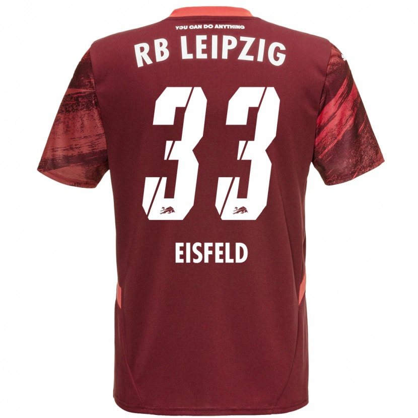 Danxen Damen Tom Eisfeld #33 Burgunderrot Auswärtstrikot Trikot 2024/25 T-Shirt