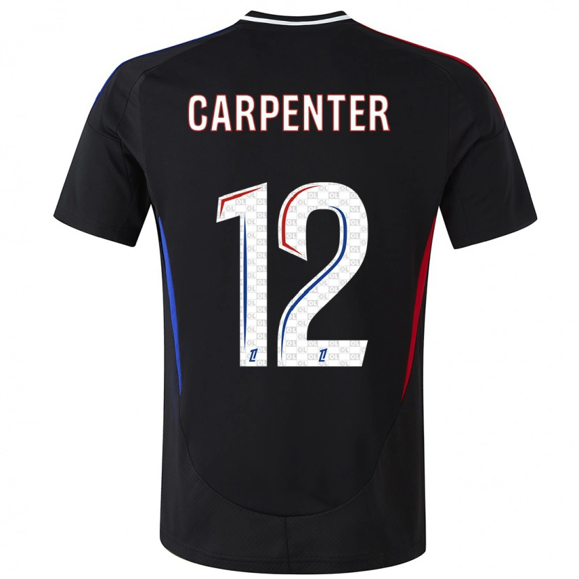 Danxen Damen Ellie Carpenter #12 Schwarz Auswärtstrikot Trikot 2024/25 T-Shirt