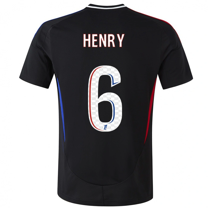 Danxen Damen Amandine Henry #6 Schwarz Auswärtstrikot Trikot 2024/25 T-Shirt