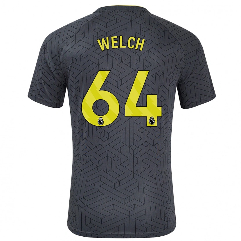 Danxen Damen Reece Welch #64 Schwarz Gelb Auswärtstrikot Trikot 2024/25 T-Shirt