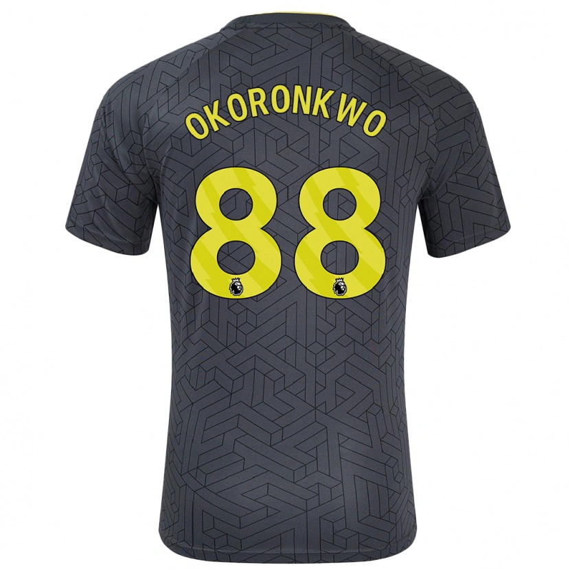 Danxen Damen Francis Okoronkwo #88 Schwarz Gelb Auswärtstrikot Trikot 2024/25 T-Shirt