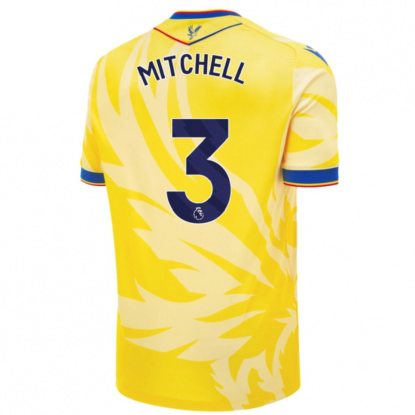Danxen Damen Tyrick Mitchell #3 Gelb Auswärtstrikot Trikot 2024/25 T-Shirt