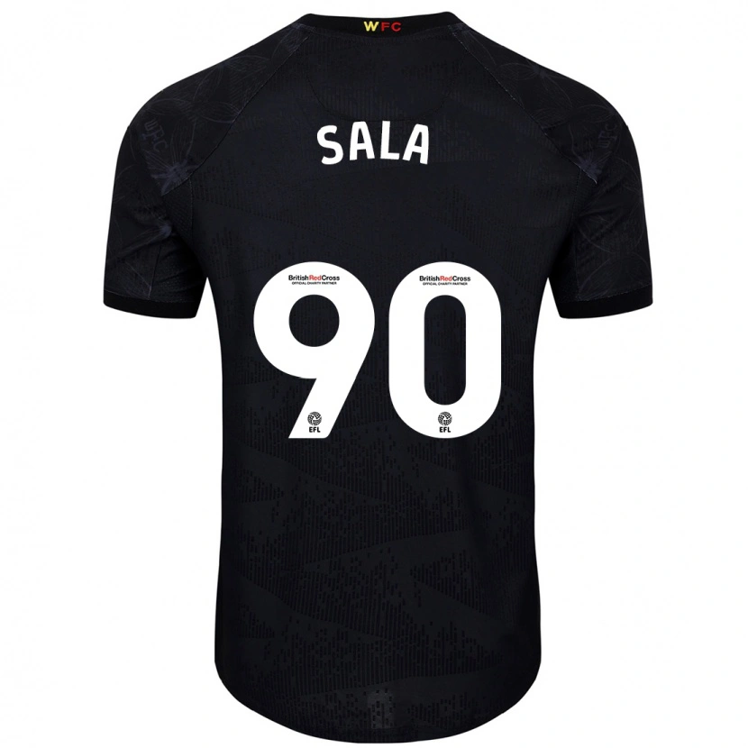 Danxen Damen Joel Sala #90 Schwarz Weiß Auswärtstrikot Trikot 2024/25 T-Shirt