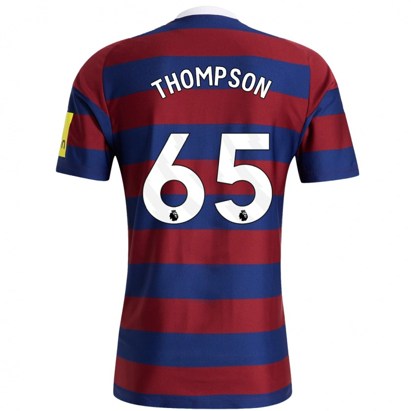 Danxen Damen Ciaran Thompson #65 Burgunderrot Marineblau Auswärtstrikot Trikot 2024/25 T-Shirt