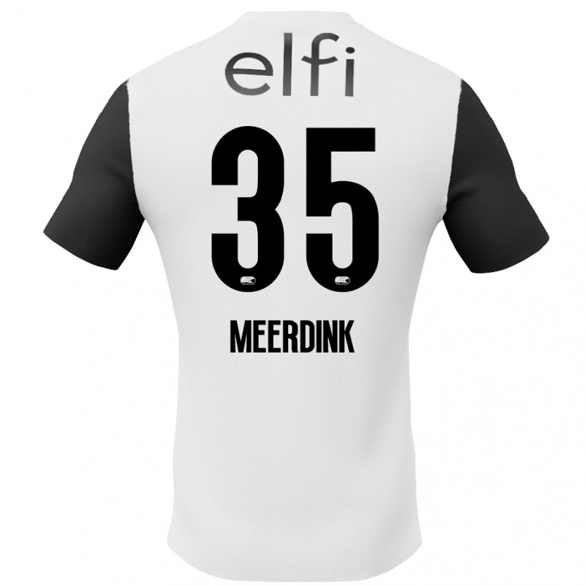 Danxen Damen Mexx Meerdink #35 Weiß Schwarz Auswärtstrikot Trikot 2024/25 T-Shirt