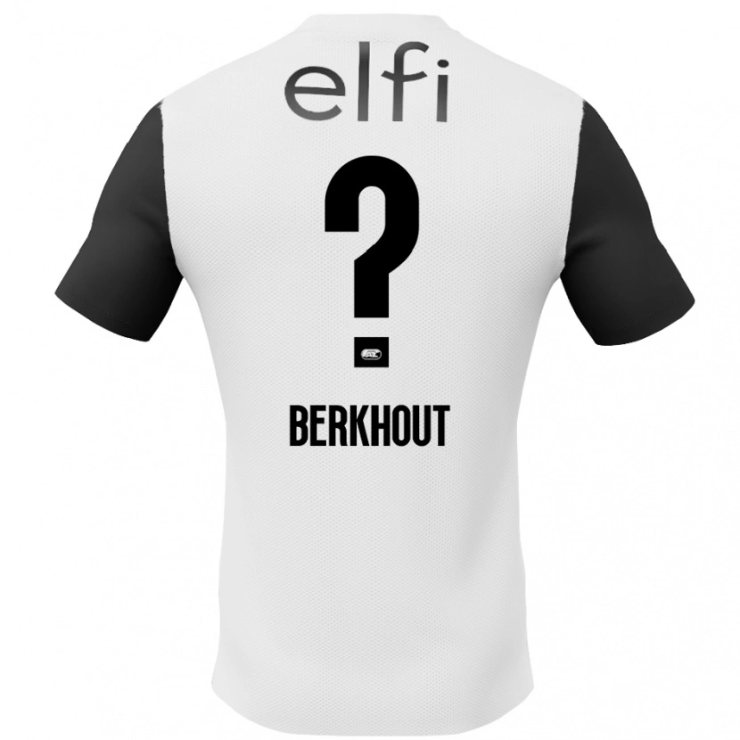 Danxen Damen Jorn Berkhout #0 Weiß Schwarz Auswärtstrikot Trikot 2024/25 T-Shirt
