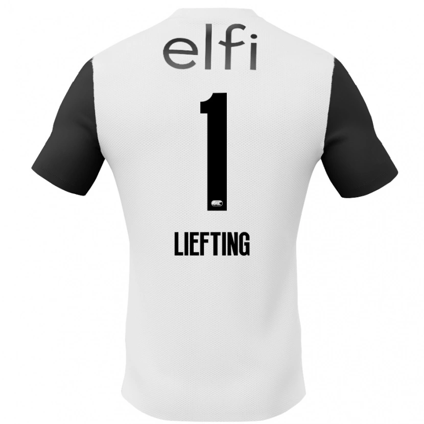 Danxen Damen Femke Liefting #1 Weiß Schwarz Auswärtstrikot Trikot 2024/25 T-Shirt