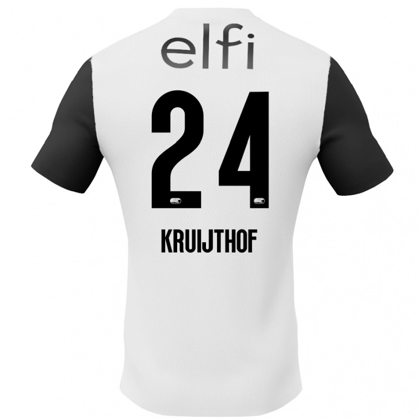 Danxen Damen Annemiek Kruijthof #24 Weiß Schwarz Auswärtstrikot Trikot 2024/25 T-Shirt