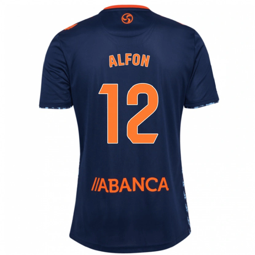 Danxen Damen Alfon González #12 Marineblau Auswärtstrikot Trikot 2024/25 T-Shirt