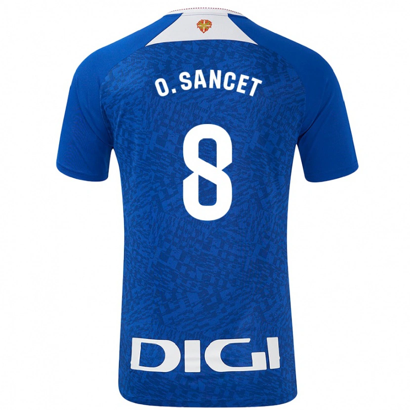 Danxen Damen Oihan Sancet #8 Königsblau Auswärtstrikot Trikot 2024/25 T-Shirt