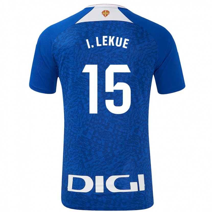 Danxen Damen Iñigo Lekue #15 Königsblau Auswärtstrikot Trikot 2024/25 T-Shirt