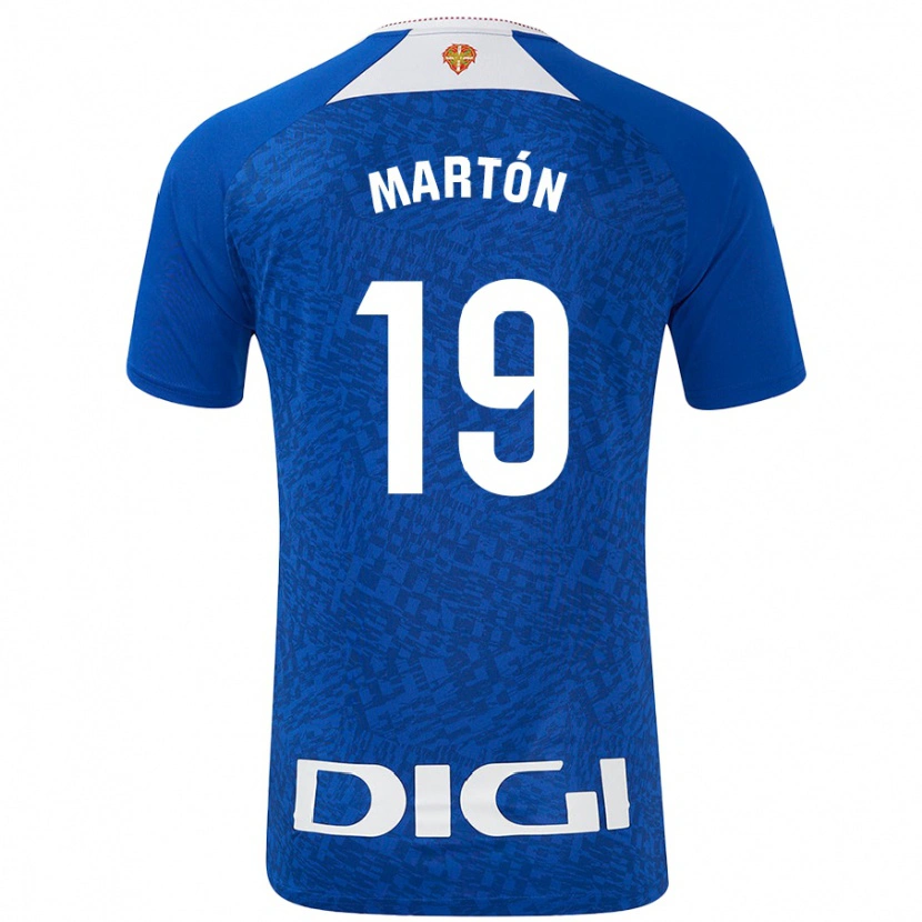 Danxen Damen Javier Martón #19 Königsblau Auswärtstrikot Trikot 2024/25 T-Shirt