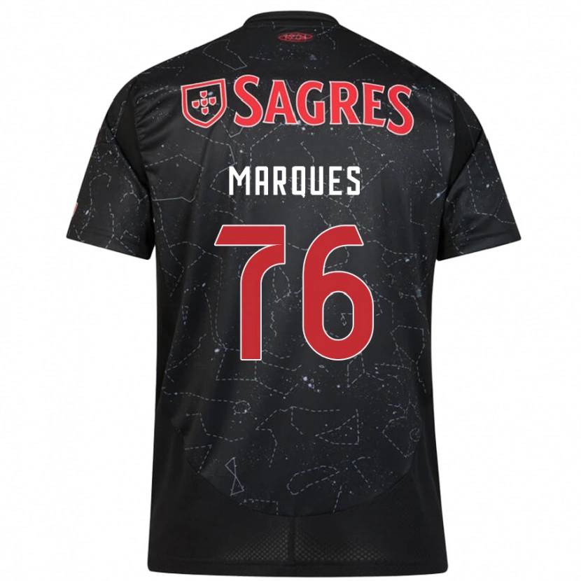 Danxen Damen Gustavo Marques #76 Schwarz Rot Auswärtstrikot Trikot 2024/25 T-Shirt
