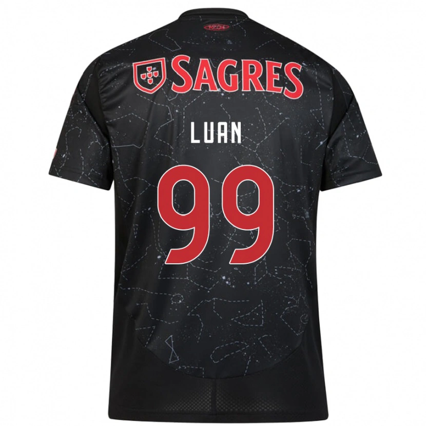 Danxen Damen Luan #99 Schwarz Rot Auswärtstrikot Trikot 2024/25 T-Shirt