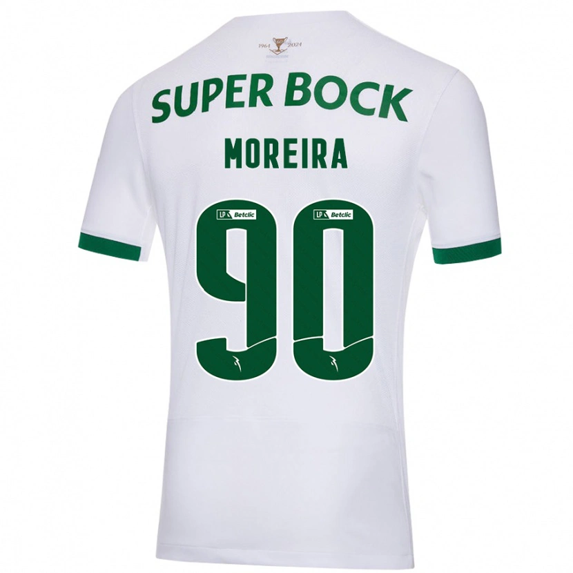 Danxen Damen Afonso Moreira #90 Weiß Grün Auswärtstrikot Trikot 2024/25 T-Shirt