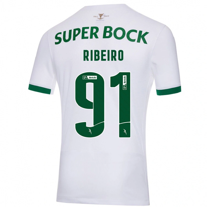 Danxen Damen Rodrigo Ribeiro #91 Weiß Grün Auswärtstrikot Trikot 2024/25 T-Shirt