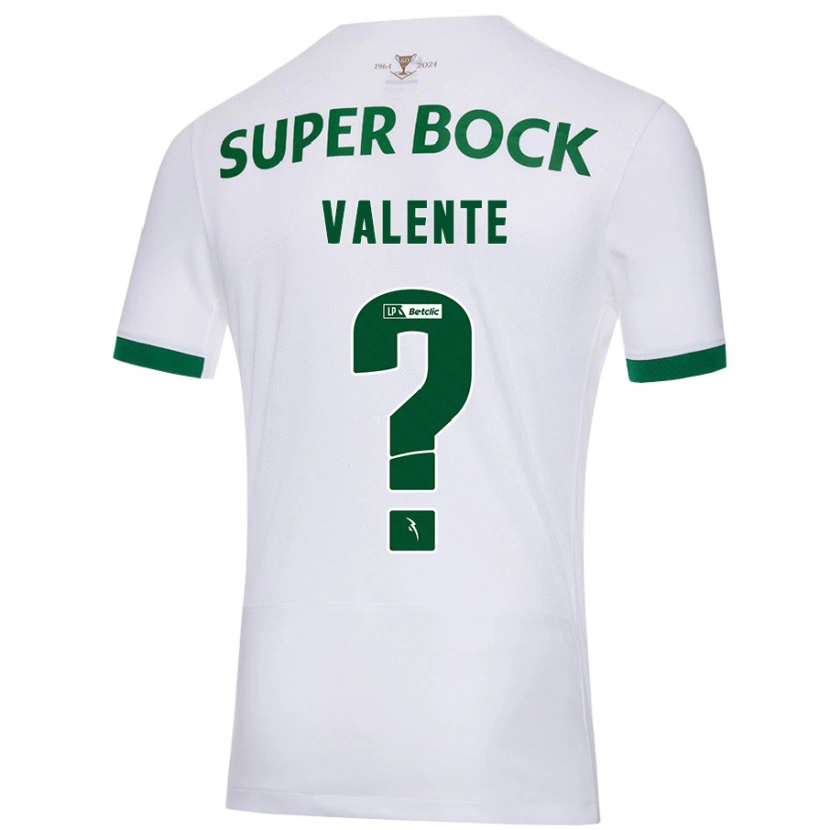 Danxen Damen João Valente #0 Weiß Grün Auswärtstrikot Trikot 2024/25 T-Shirt
