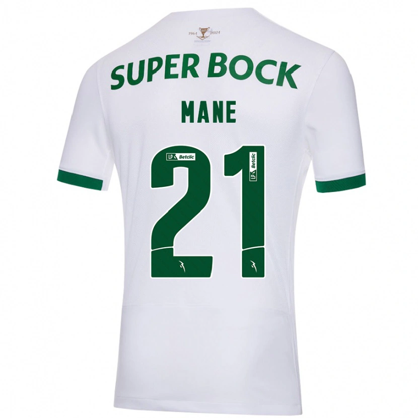 Danxen Damen Isnaba Mané #21 Weiß Grün Auswärtstrikot Trikot 2024/25 T-Shirt