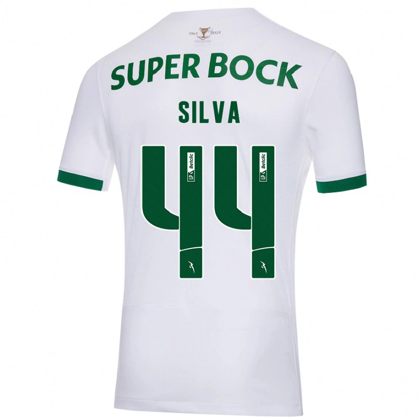 Danxen Damen Pedro Silva #44 Weiß Grün Auswärtstrikot Trikot 2024/25 T-Shirt