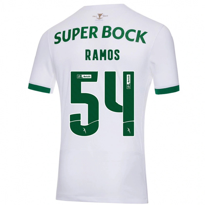 Danxen Damen Bruno Ramos #54 Weiß Grün Auswärtstrikot Trikot 2024/25 T-Shirt