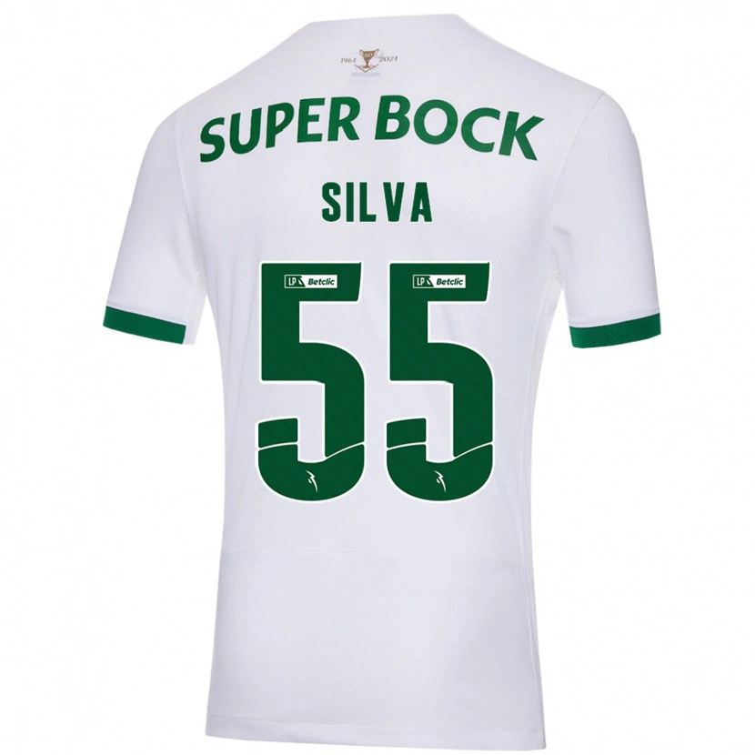 Danxen Damen José Silva #55 Weiß Grün Auswärtstrikot Trikot 2024/25 T-Shirt