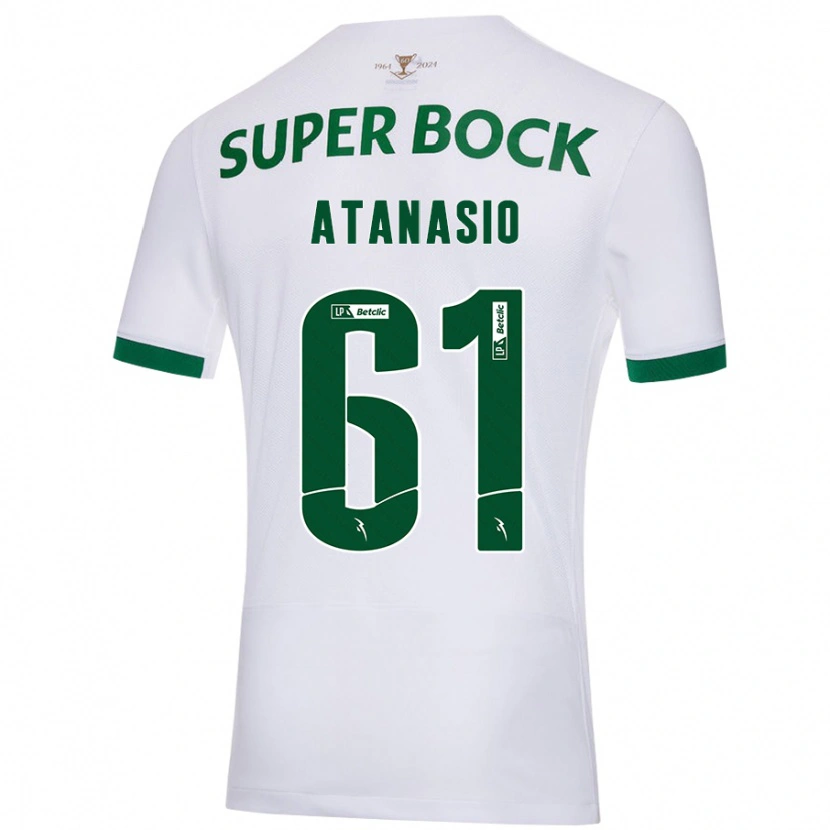 Danxen Damen Atanásio #61 Weiß Grün Auswärtstrikot Trikot 2024/25 T-Shirt