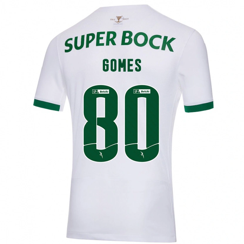 Danxen Damen Luís Gomes #80 Weiß Grün Auswärtstrikot Trikot 2024/25 T-Shirt