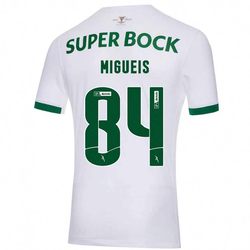Danxen Damen Pedro Miguéis #84 Weiß Grün Auswärtstrikot Trikot 2024/25 T-Shirt