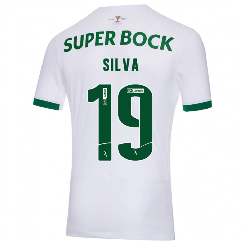 Danxen Damen Diana Silva #19 Weiß Grün Auswärtstrikot Trikot 2024/25 T-Shirt