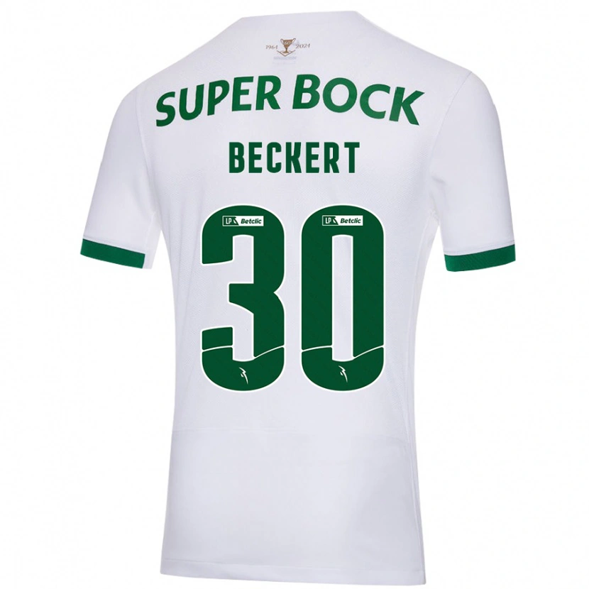 Danxen Damen Carolina Beckert #30 Weiß Grün Auswärtstrikot Trikot 2024/25 T-Shirt