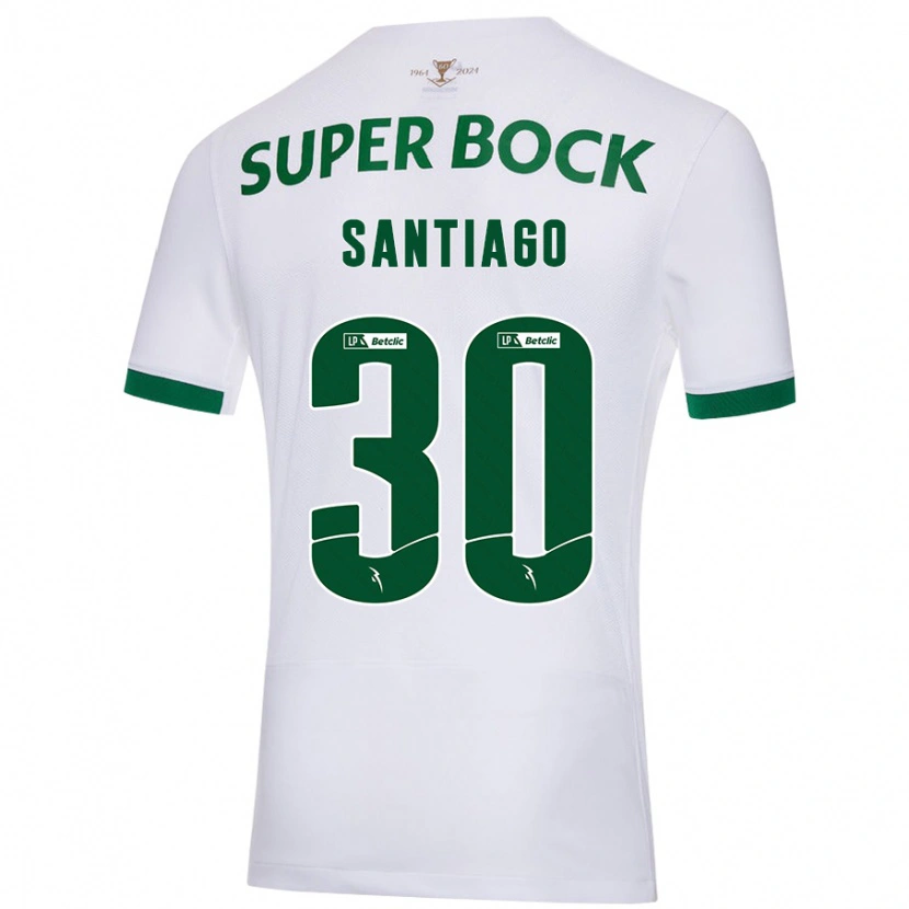 Danxen Damen Carolina Santiago #30 Weiß Grün Auswärtstrikot Trikot 2024/25 T-Shirt