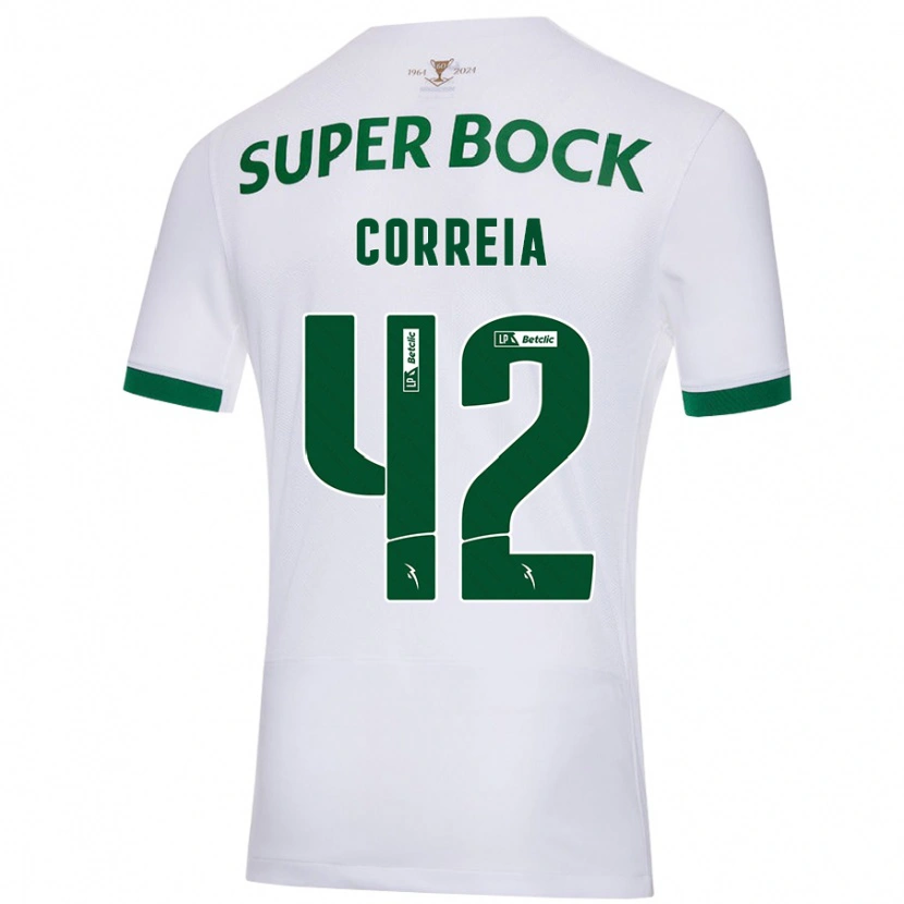 Danxen Damen Leonete Maísa Nozerand Correia #42 Weiß Grün Auswärtstrikot Trikot 2024/25 T-Shirt