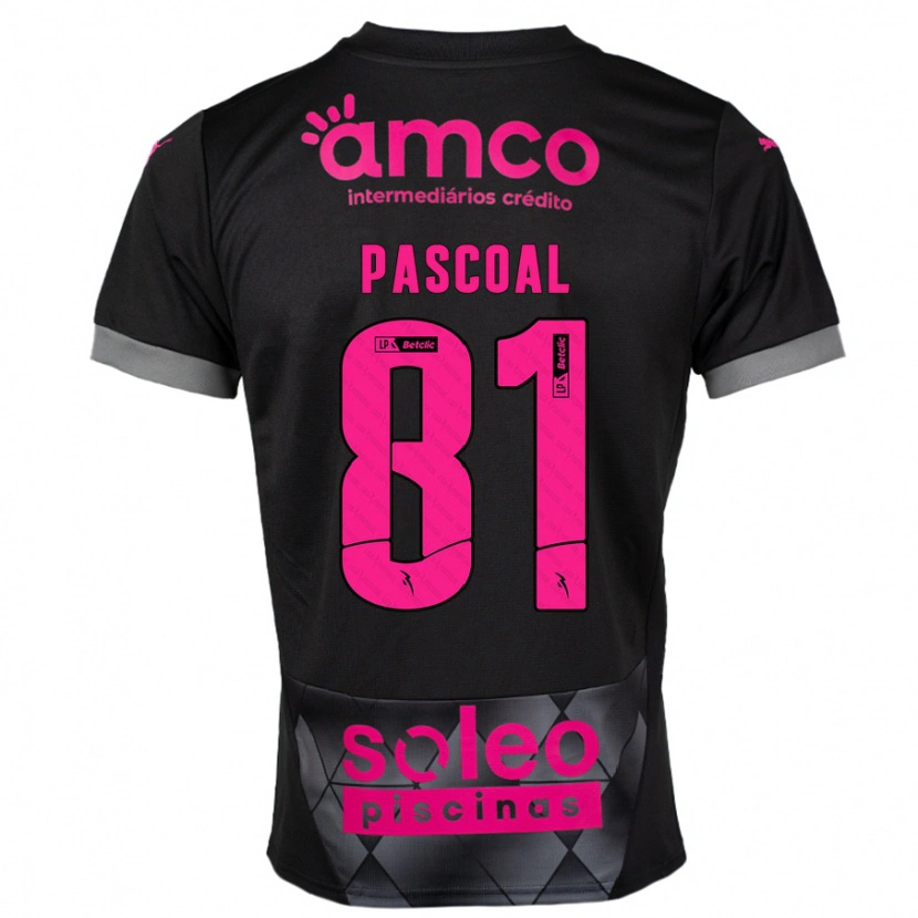 Danxen Damen Fodé Pascoal #81 Schwarz Rosa Auswärtstrikot Trikot 2024/25 T-Shirt
