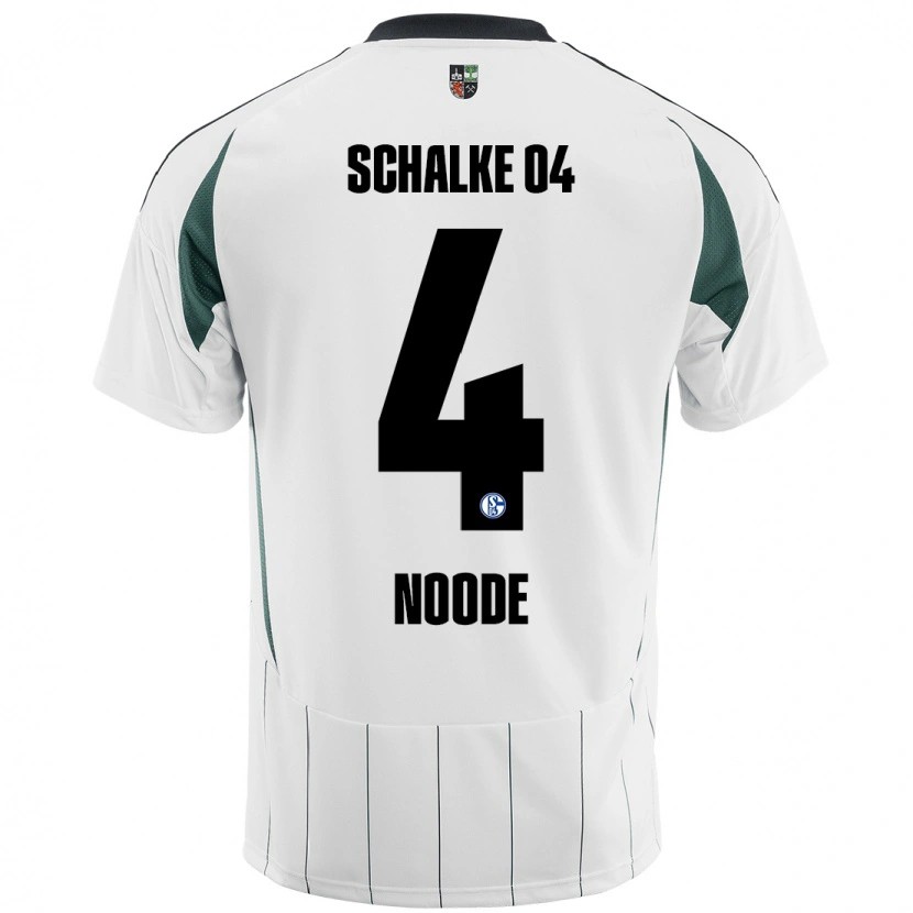 Danxen Damen Steve Noode #4 Weiß Grün Auswärtstrikot Trikot 2024/25 T-Shirt