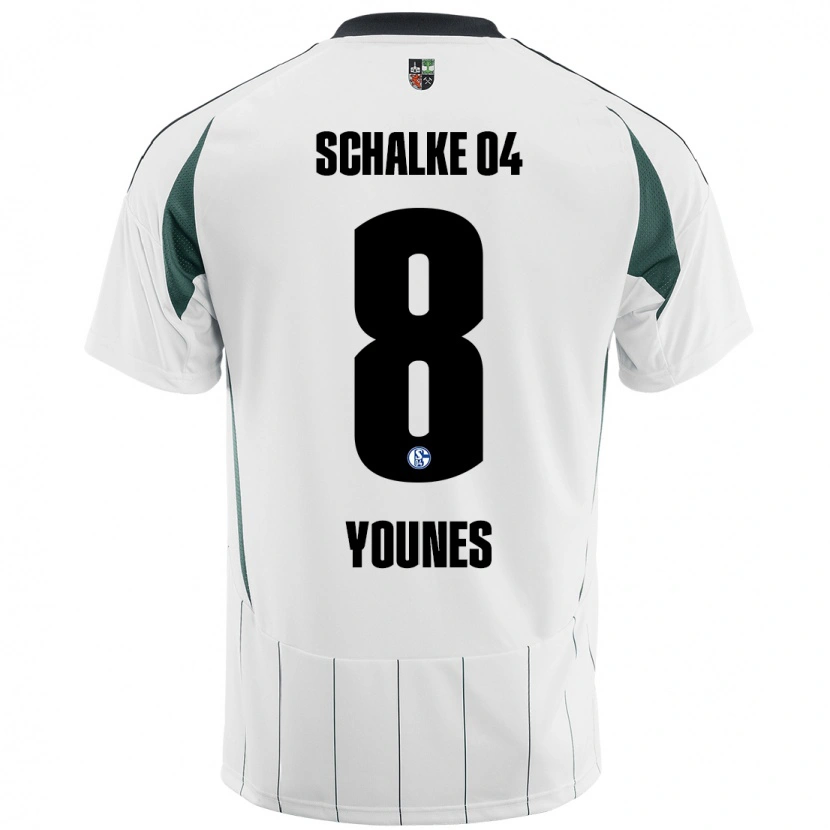 Danxen Damen Amin Younes #8 Weiß Grün Auswärtstrikot Trikot 2024/25 T-Shirt