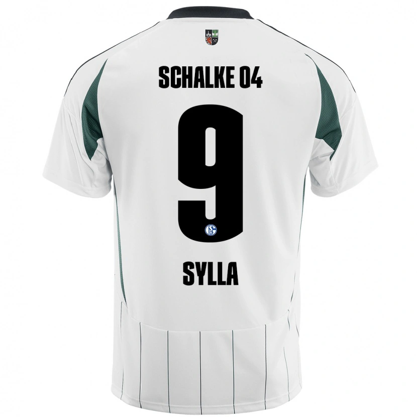 Danxen Damen Moussa Sylla #9 Weiß Grün Auswärtstrikot Trikot 2024/25 T-Shirt