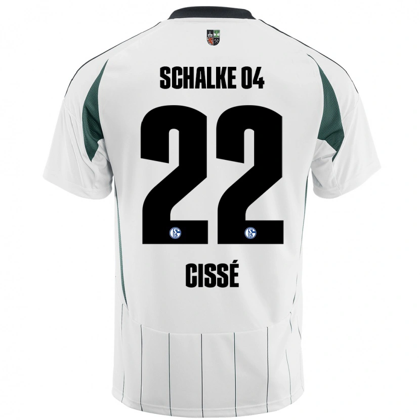 Danxen Damen Ibrahima Cissé #22 Weiß Grün Auswärtstrikot Trikot 2024/25 T-Shirt