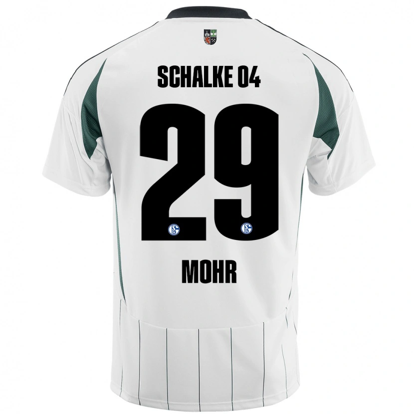 Danxen Damen Tobias Mohr #29 Weiß Grün Auswärtstrikot Trikot 2024/25 T-Shirt