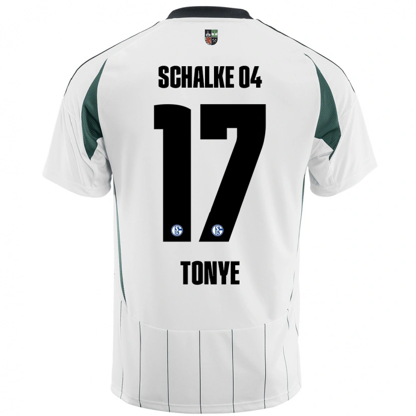 Danxen Damen Yannick Tonye #17 Weiß Grün Auswärtstrikot Trikot 2024/25 T-Shirt