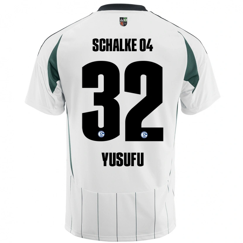 Danxen Damen Faaris Yusufu #32 Weiß Grün Auswärtstrikot Trikot 2024/25 T-Shirt