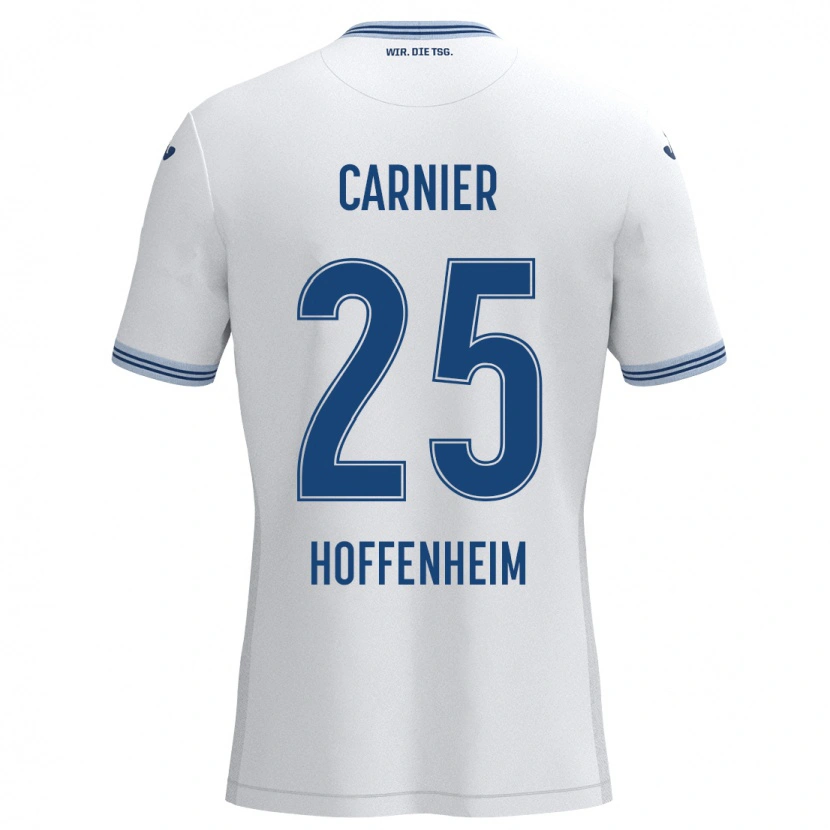 Danxen Damen Alekseï Carnier #25 Weiß Blau Auswärtstrikot Trikot 2024/25 T-Shirt