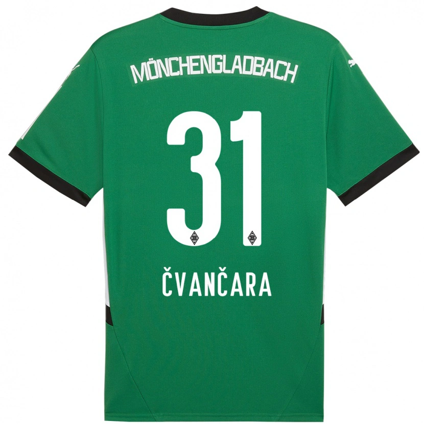 Danxen Damen Tomas Cvancara #31 Grün Weiß Auswärtstrikot Trikot 2024/25 T-Shirt