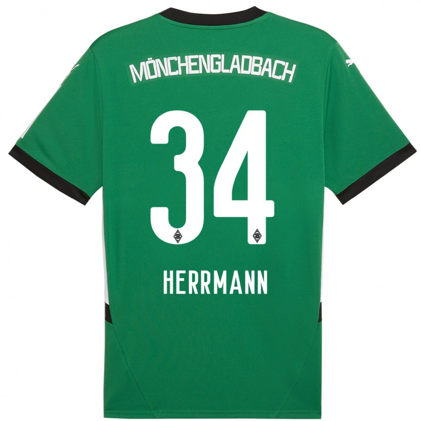 Danxen Damen Charles Herrmann #34 Grün Weiß Auswärtstrikot Trikot 2024/25 T-Shirt