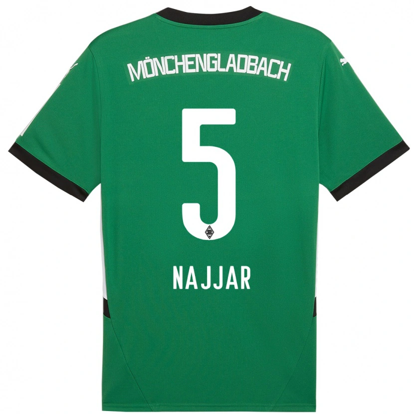 Danxen Damen Jamil Najjar #5 Grün Weiß Auswärtstrikot Trikot 2024/25 T-Shirt