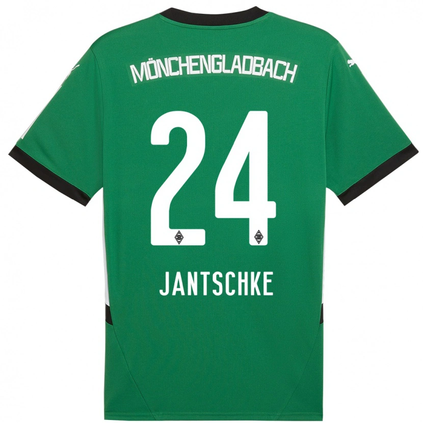 Danxen Damen Tony Jantschke #24 Grün Weiß Auswärtstrikot Trikot 2024/25 T-Shirt