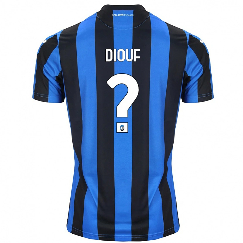Danxen Kinder Cheikh Diouf #0 Blau Schwarz Heimtrikot Trikot 2024/25 T-Shirt