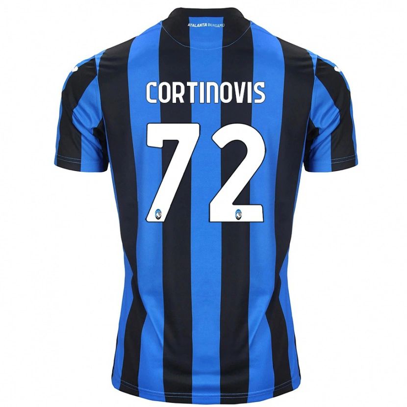 Danxen Kinder Alessandro Cortinovis #72 Blau Schwarz Heimtrikot Trikot 2024/25 T-Shirt
