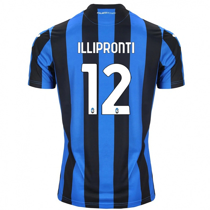 Danxen Kinder Filippo Illipronti #12 Blau Schwarz Heimtrikot Trikot 2024/25 T-Shirt